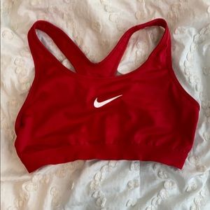 Red Nike Sports Bra